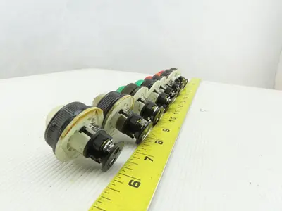 Fuji Electric DR30DOL Red White Amber Green Indicator Light 30V Lot of 8
