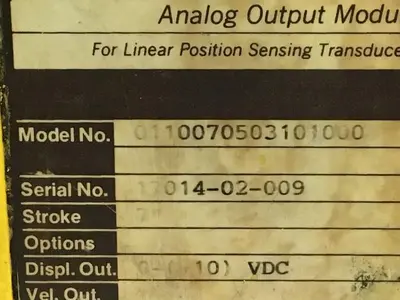 USED TEMPOSONICS INC 110070503101000