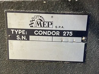 Used MEP CONDOR 275 Circular Cold Saws Ohio US | HGR 24 #1230620