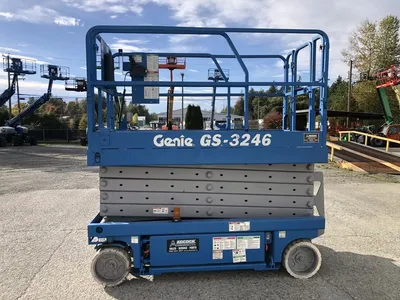 Used 2008 GENIE GS-3246 ELECTRIC SCISSOR LIFT Scissor Lifters Alberta CA | Adcock Equipment #1418058