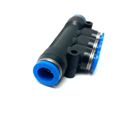 USED FESTO PNEUMATIC PUSH-IN MULTIPLE DISTRIBUTOR FITTING
