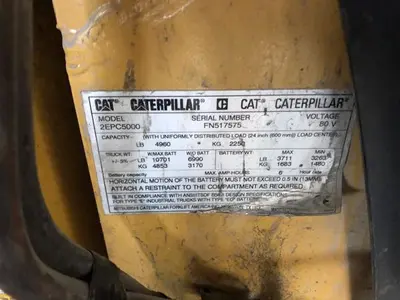 USED 2016 CAT 2EPC5000