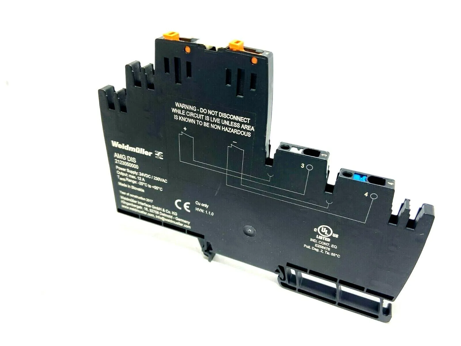 2123050000 AMG DIS | Weidmuller  MaxGuard Circuit Breaker 24V 12A Made 2017 - New Other