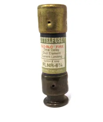 LOT OF 10 NEW LITTELFUSE FLNR-6-1/4 FUSES FLNR614