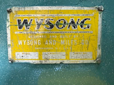 WYSONG 1252 SHEARS, POWER SQUARING (Gauges) | Wheeler Machinery Sales (4)