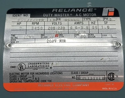 NEW Reliance Electric P56J2339M