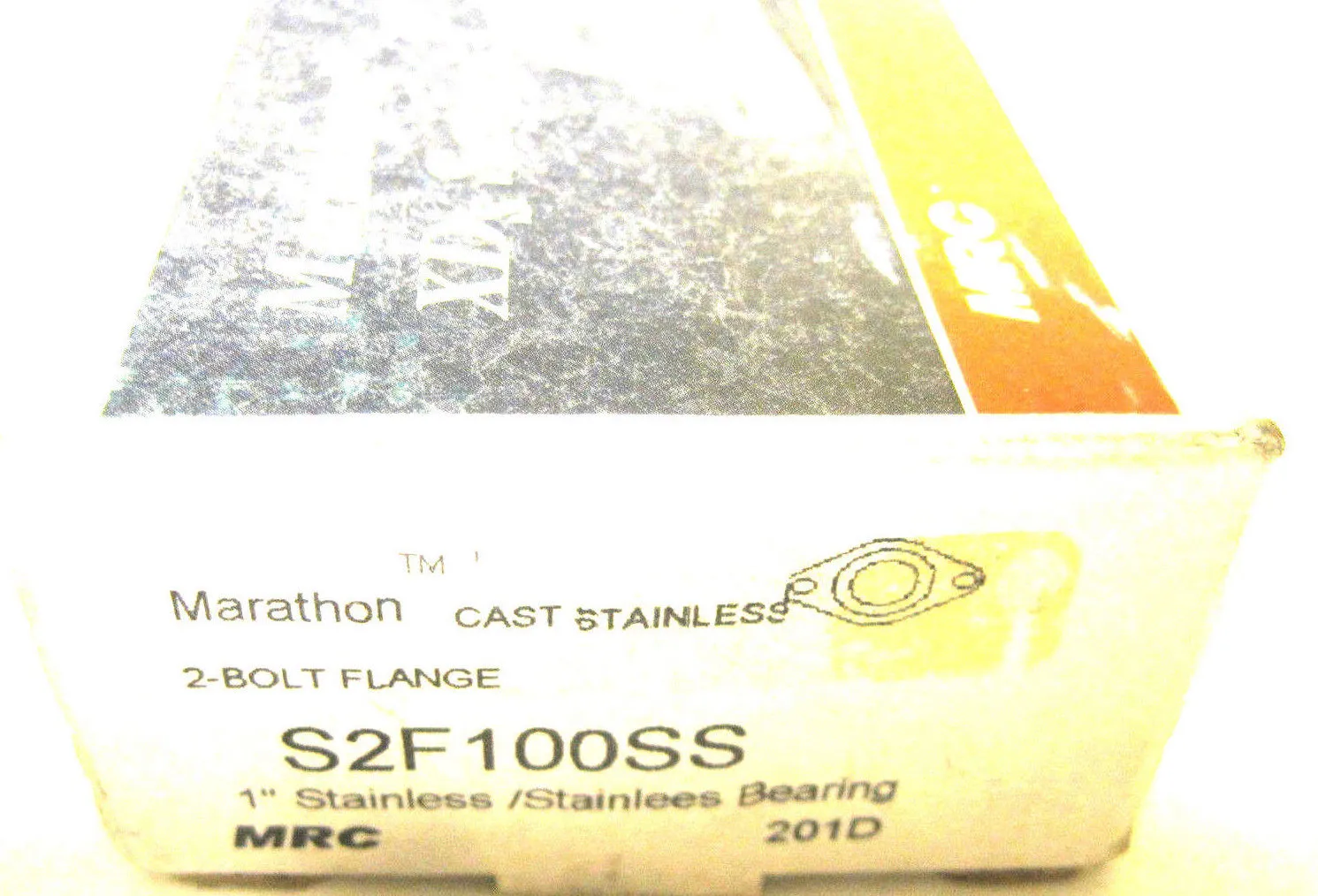 NEW MRC S2F100SS STAINLESS 1" BEARING