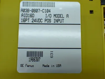 Used FANUC A03B0807C104 PLC Input & Output Ohio US | HGR 24 #885644