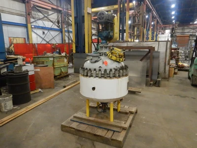 1980 PFAUDLER 50 Gallon Kettle Glass Lined Atmospheric & Pressure Reactor | Perry Equipment (16)