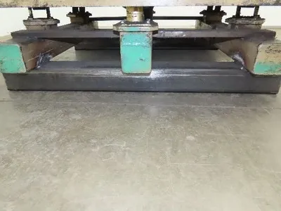 Heavy Duty Pallet Turntable 49x49" Top 18" High 1/4" Steel Plate 2500lbs