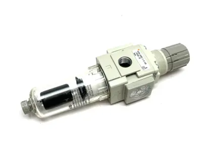 SMC AW20K-N02CE-Z-B-X406 Modular Filter Regulator, Built-in Gauge - Used
