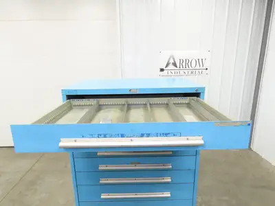 Nu-Era Modular Tool Storage Cabinet 9 Drawer 45x28x61" Stanley Vidmar Blue
