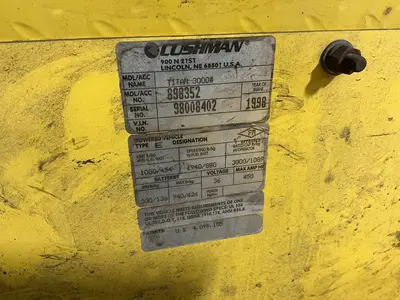 USED 1998 CUSHMAN TITAN000#/89352