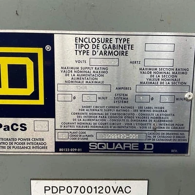 Used Square D _UNKNOWN_ Misc Industrial Equipment Texas US | ISP Equipment Group #1318885