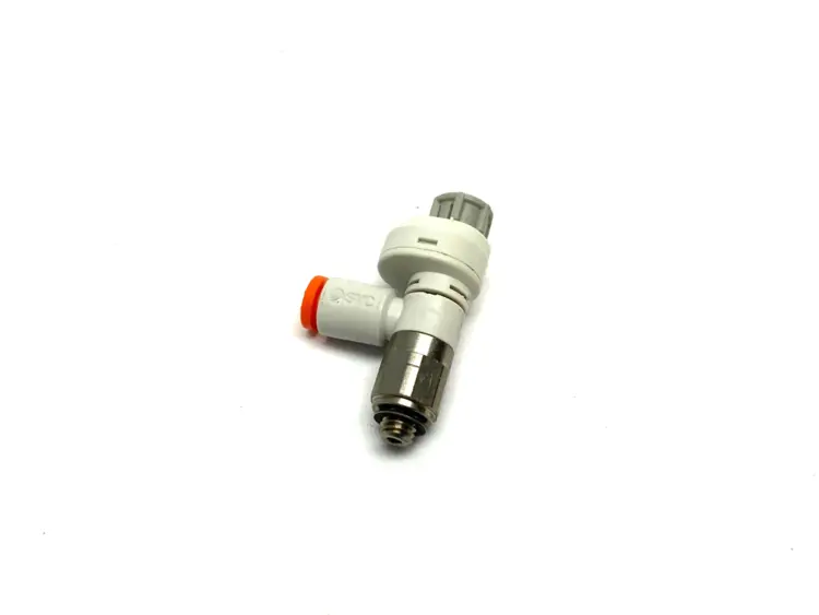 Used SMC SPEED CONTROL FITTING W/ SCALE M5 THREAD 5/32" OD TUBE Speed Drives | Maverick Industrial Sales #1120476
