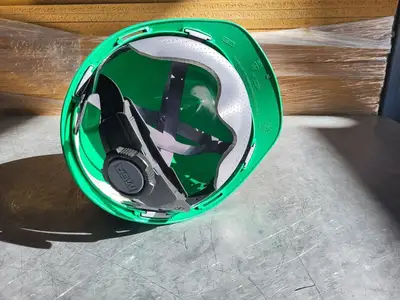 Green V Guard Hard Hat