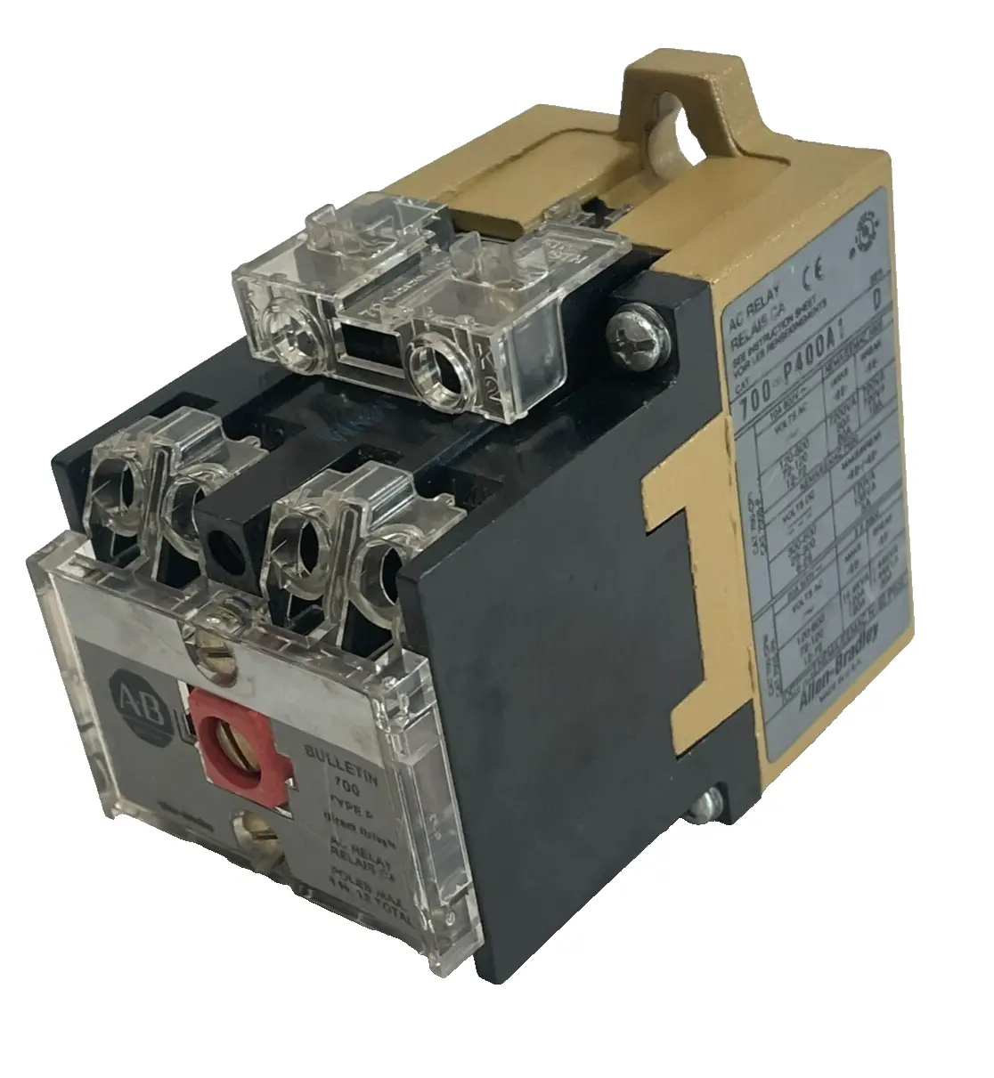 ALLEN BRADLEY 700-P400A1 AC RELAY SER.D 700P400A1 NEW, SURPLUS
