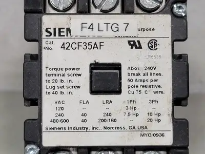 USED 2009 SIEMENS 42CF35AF