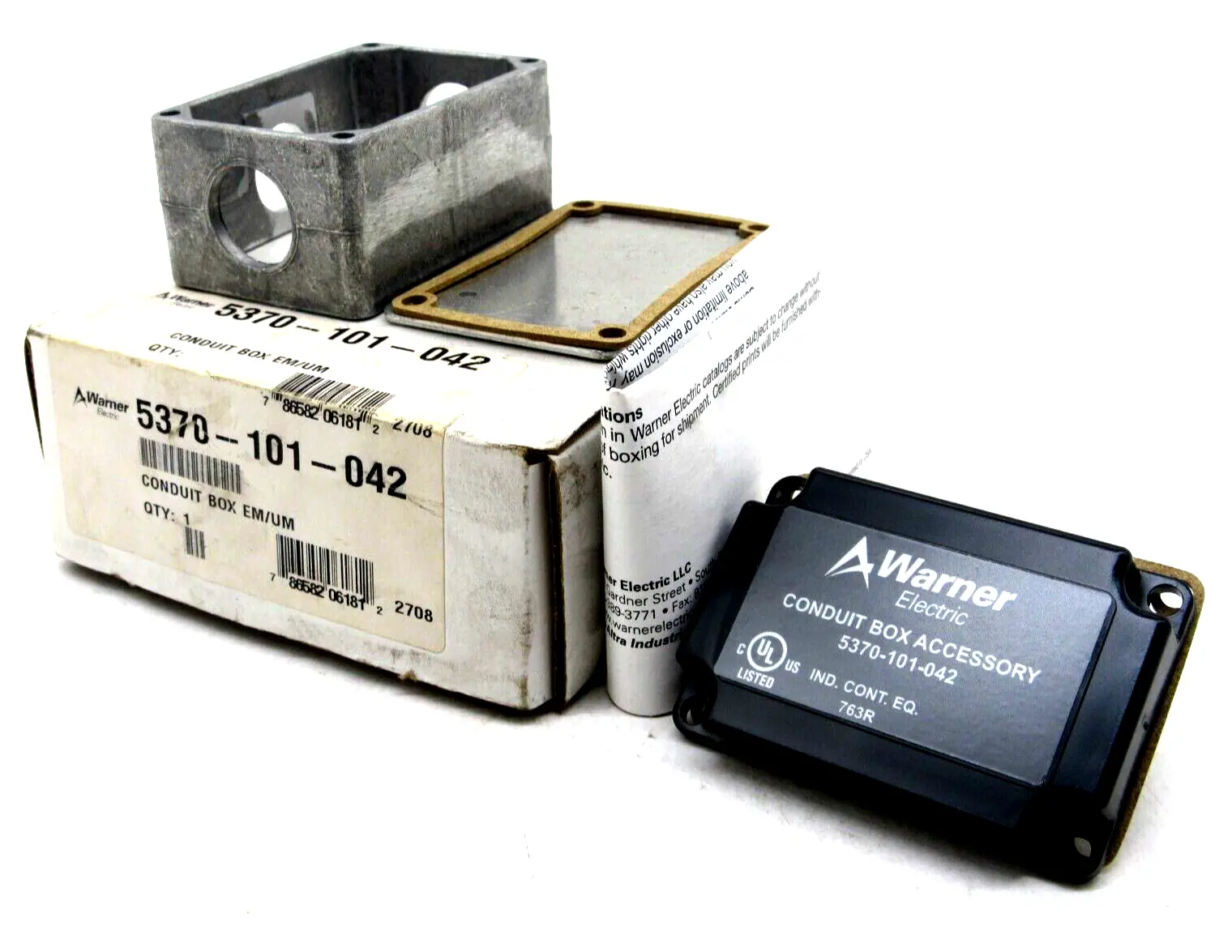 NEW WARNER ELECTRIC 5370-101-042 CLUTCH CONDUIT BOX 5370101042