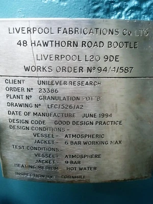 130L S/S Jktd Mixer Pan