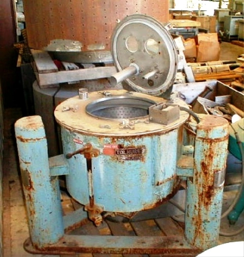 Tolhurst 26 X 12 perforate basket centrifuge, 316SS.