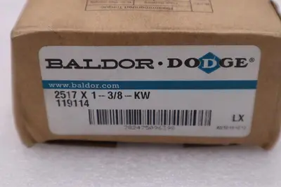 LOT OF 2 NEW BALDOR DODGE 119114, 2517X1-3/8-KW TAPER-LOCK BUSHING STK H939A