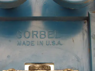 Gorbel A2035 Festoon Cable Trolley Bridge Crane S500 Rail  Lot of 7