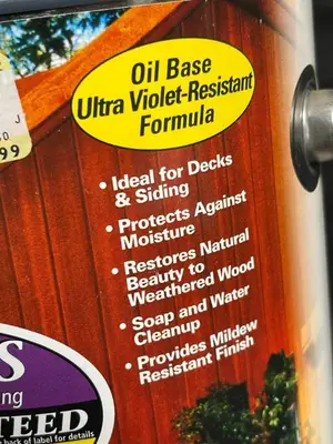 Flood CWF-UV Exterior Wood Finish - Redwood Tone, Oil-Based UV-Resistant, 1 Gallon