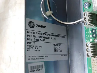 Trane BMTU000AAAS6771111000200 Universal PCM Programmable Control Module Used