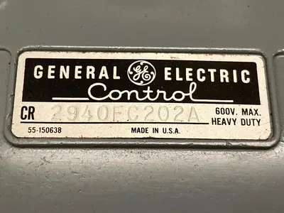 New | in-Stock GENERAL ELECTRIC CR2940FC202A Miscellaneous Equipment (Electrical & Power) | Surplus Asset Holdings #1199964