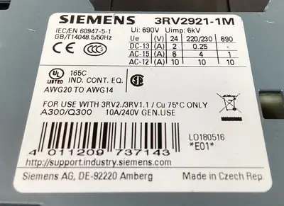 USED Siemens 3RV2031-4KA10