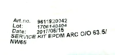 NEW ALFA LAVAL 9611920042 SERVICE KIT