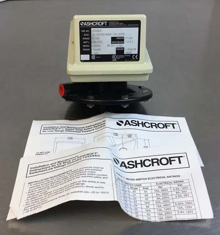 Used Ashcroft _UNKNOWN_ Pressure Switches South Carolina US | Palmetto Automation #1158359