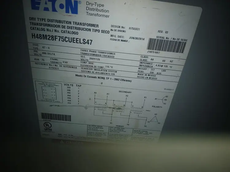 Used 2014 EATON H75001 Distribution Transformers Tennessee US | BAKE Marketing #903584