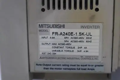 Mitsubishi FR-A240E-1.5K-UL FREQROL-A200 Inverter Drive STOCK 527-B