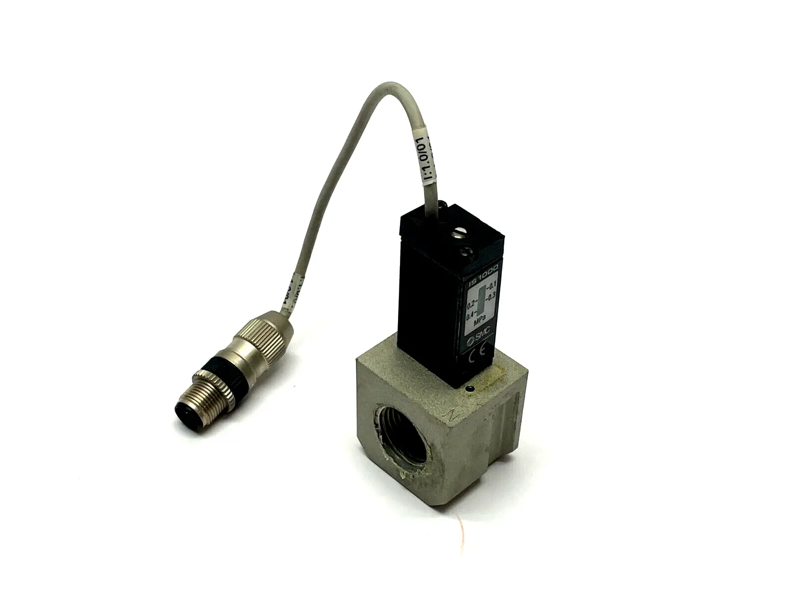 IS1000 | SMC  Pressure Switch on Spacer Block - Used