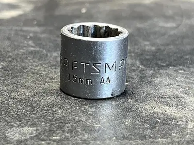 Craftsman Vintage 15MM 12 Point 1/2" Drive Shallow Socket