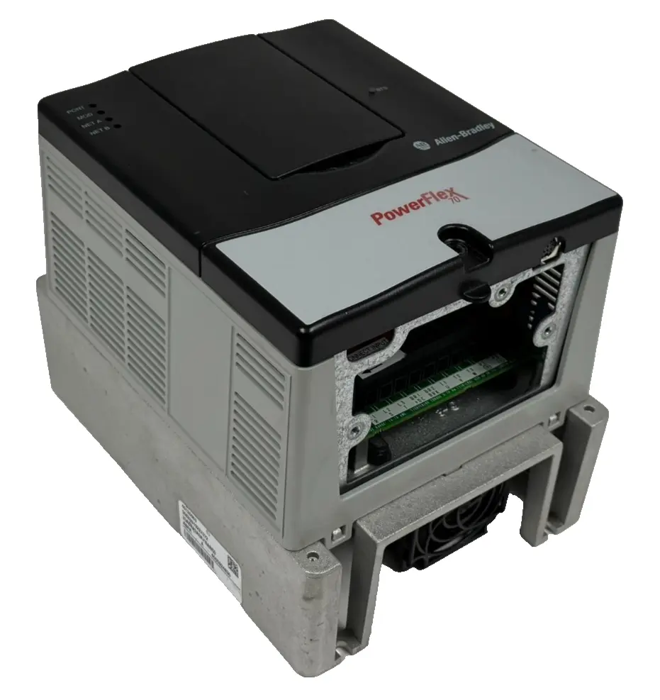 USED ALLEN BRADLEY 20AD8P0A0AYNANC0 POWERFLEX 70 SER. A 5HP
