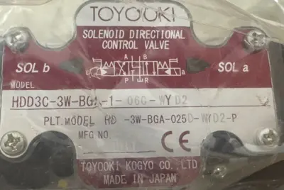 NEW TOYO-OKI HDD3C-3W-BGA-1-06C-WYD2 SOLENOID DIRECTIONAL CONTROL VALVE