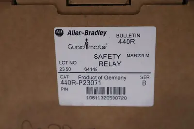 ALLEN BRADLEY 440R-P23071 SER. B 24VDC 3A (BR/WH) NEW IN BOX STOCK H469