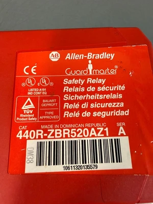 Allen Bradley 440R-ZBR520AZ1 Series A Safety Relay (4.1.3)