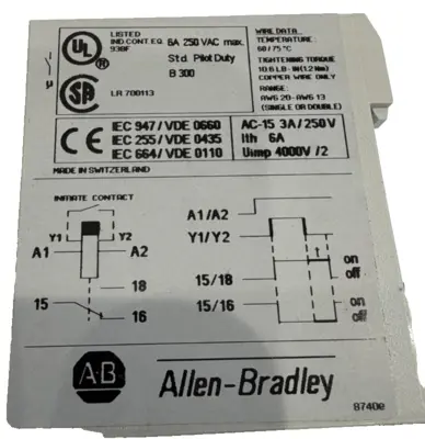 ALLEN-BRADLEY 700-FS26AA1 TIMING RELAY 120V,50/60HZ 700FS26AA1 NEW, SURPLUS