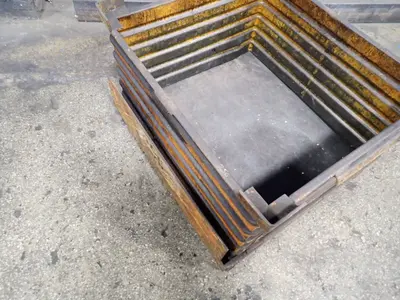 31"x 34"x 19" Drop Bottom Steel Tub