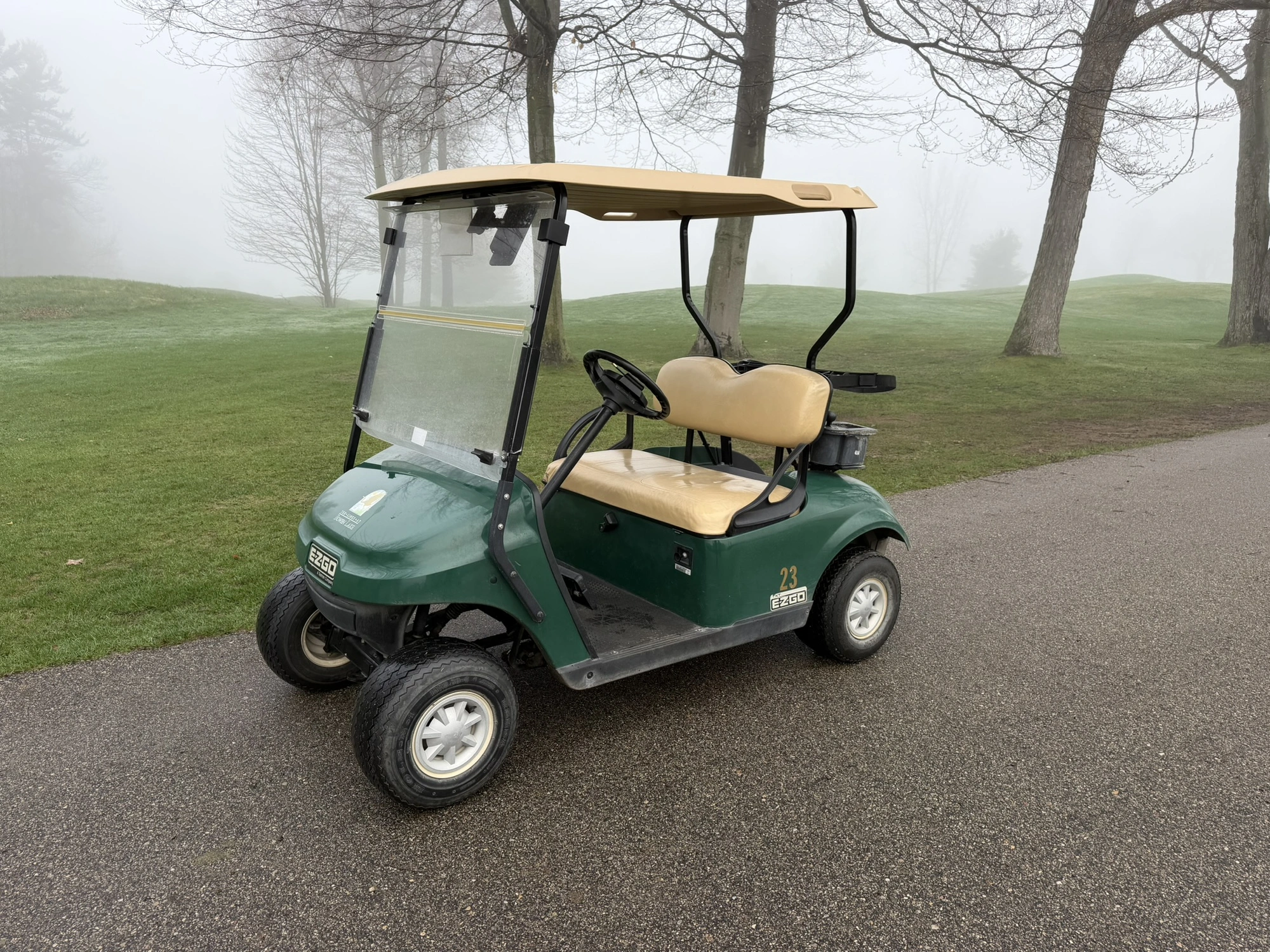 (1) 2015 E-Z-Go golf cart with a Kawasaki gas engine, does not include Club canopy, ball cover, club...