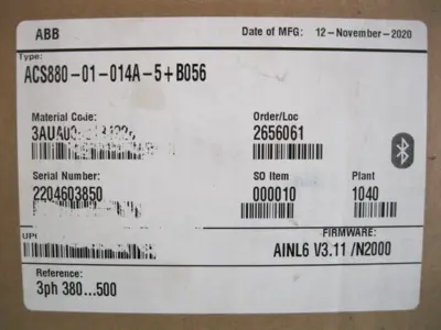 New | in-Stock ABB ACS880-01-014A-5+B065 Motor Control Parts New Hampshire US | Bitter End Trading #1455986