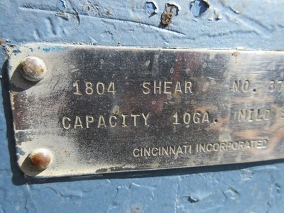 USED CINCINNATI 1804