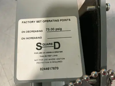 Used SQUARE D GAW5 Pressure Switches Ohio US | HGR 24 #1478102