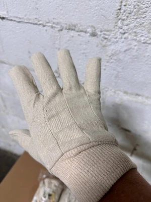 COTTON WORK GLOVES - 386 PAIRS