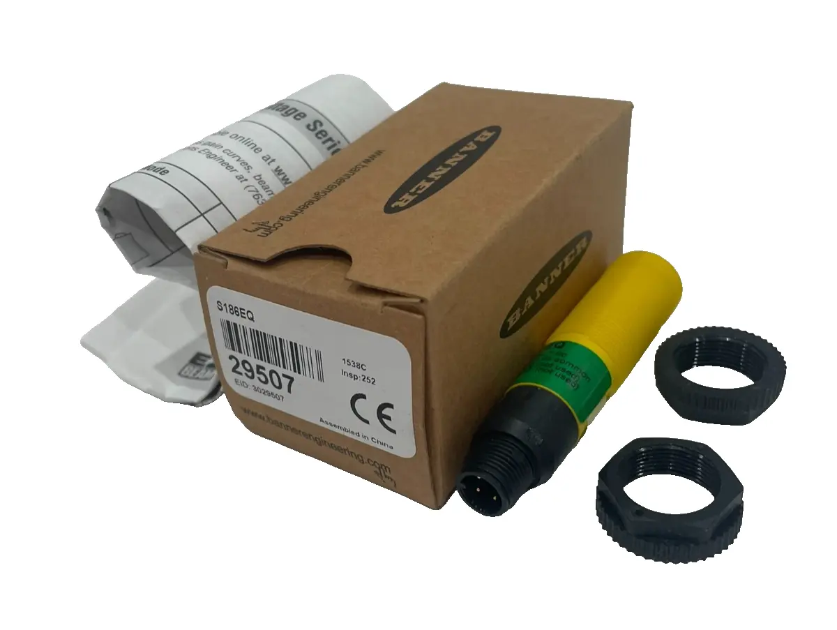 NEW BANNER ENGINEERING S186EQ PHOTOELECTRIC SENSOR 29507