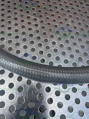 USED SANI-TECH WEST 72" STAINLESS STEEL FLEXIBLE BRAIDED HOSE 1/2" SANITARY FITTING